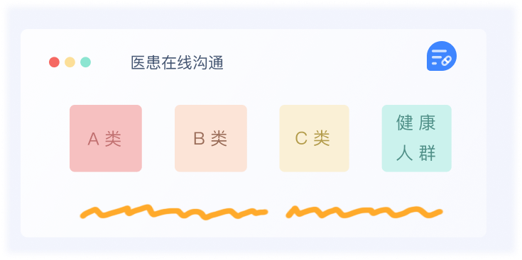医患在线沟通功能界面示例